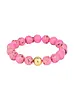 Marble Beaded Bracelet - Pink