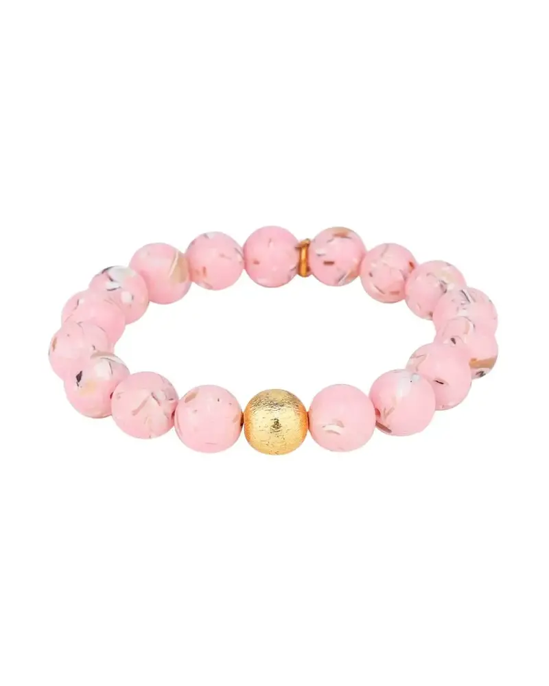 Marble Beaded Bracelet - Blush