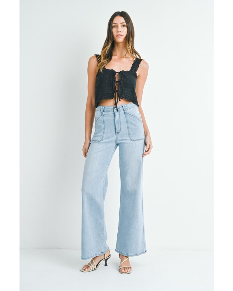 Ptach Pocket  wide leg flare