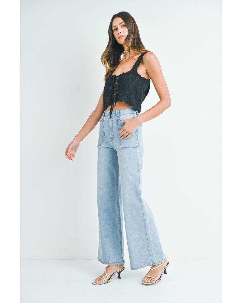 Ptach Pocket  wide leg flare