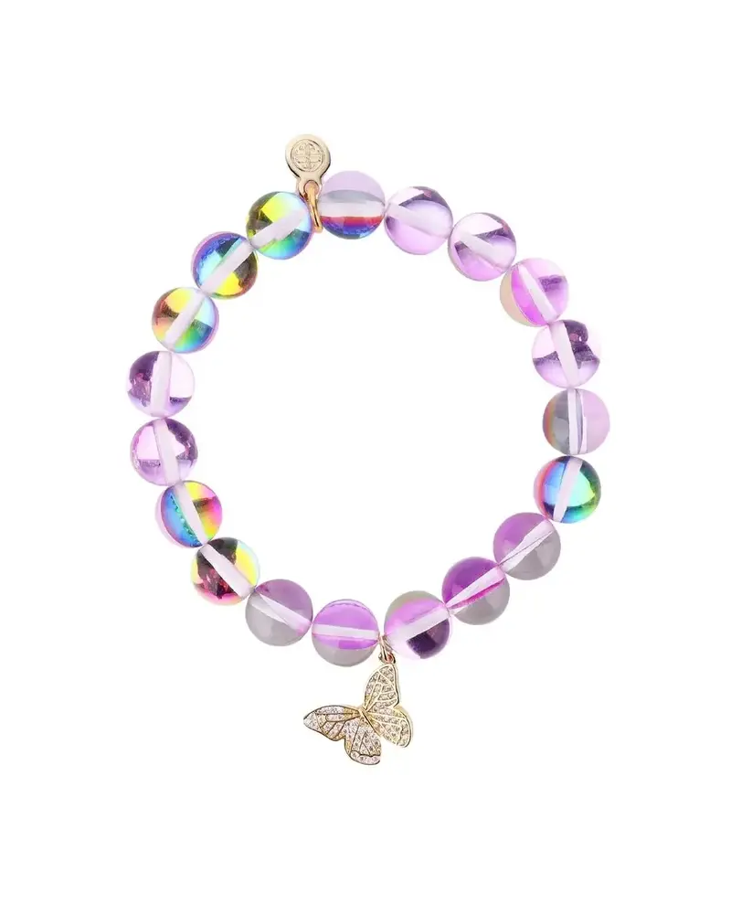 Lila Mariposa Charm Bracelet