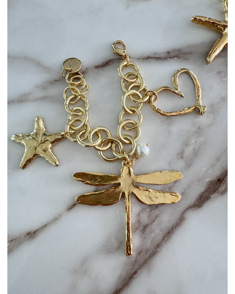 Gold big Charms by 4 Soles