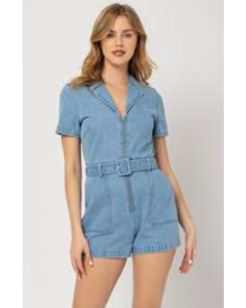 Denim Romper