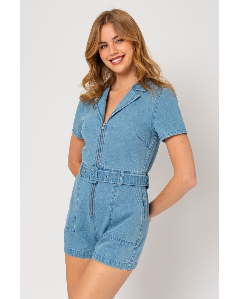 Denim Romper