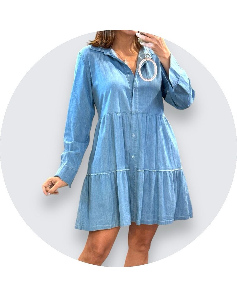 Cotton Denim Dress one size