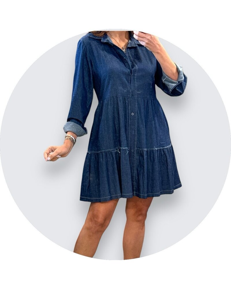 Cotton Denim Dress one size