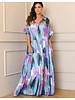 Silky Dress Blue/Pink