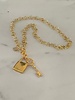 Big Lock and Key 4 Soles Necklace