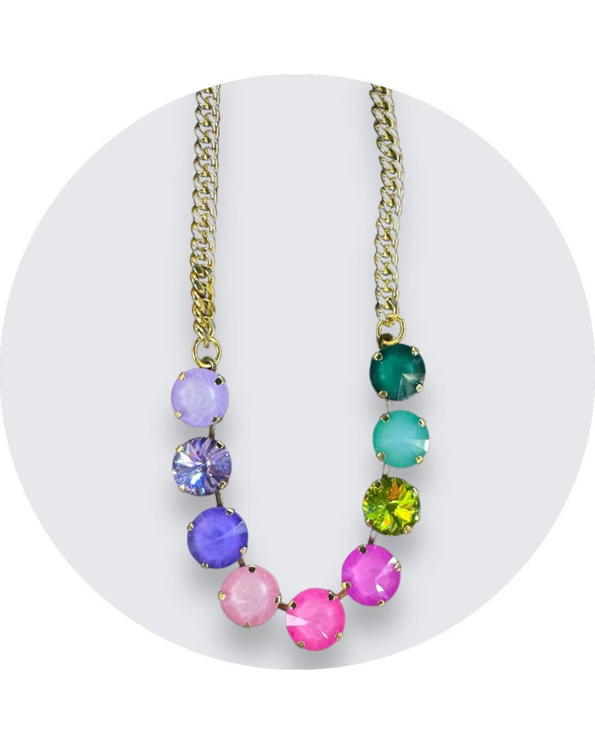Mini Sofia Necklace in Opal PO