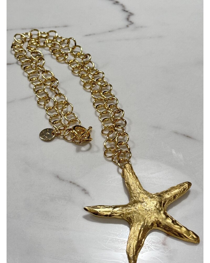 Star fish 32” 4 soles necklaces