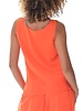 Ladies Cowl Neck Tank Top Sheer Sleeveless