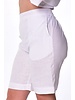 Ladies Flat Front Linen Shorts w/Pockets