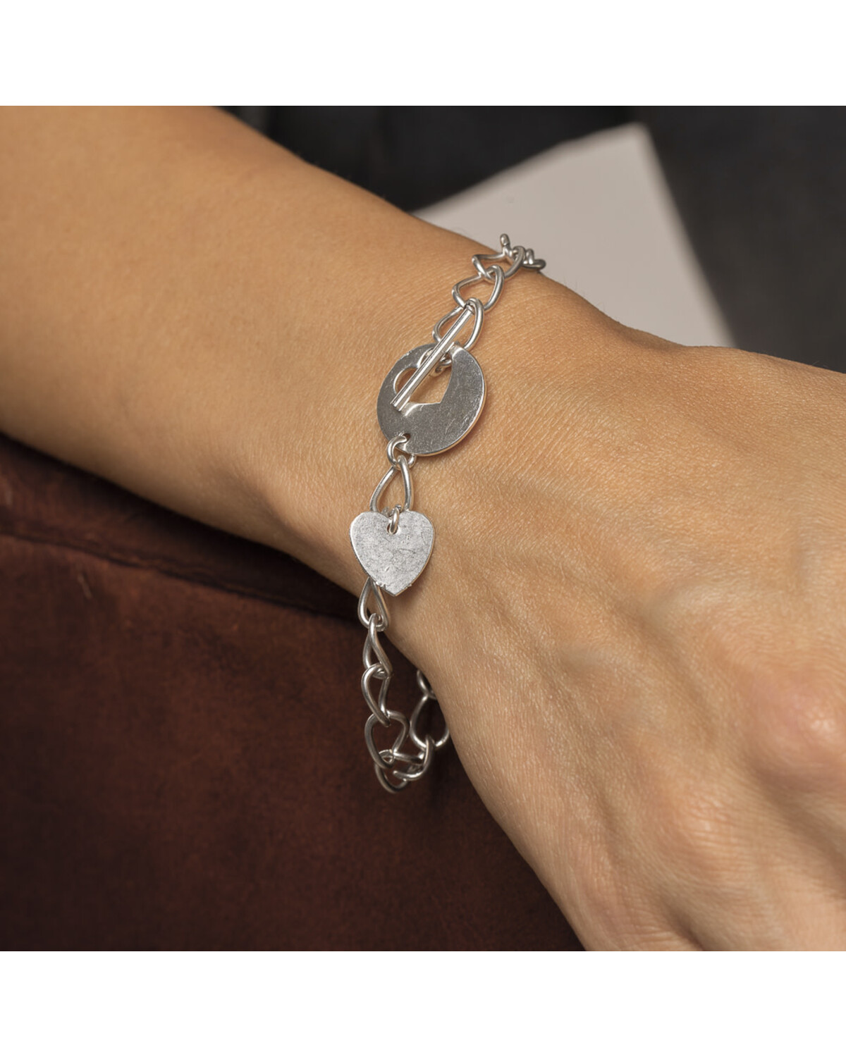 LO09022 CATENA T-BAR CUORE