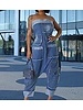 Loose denim jumpsuit