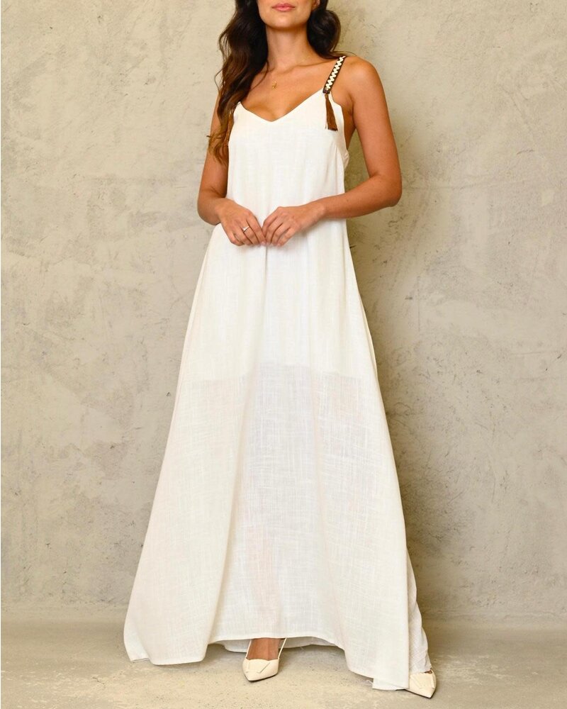 One size white Maxi Dress