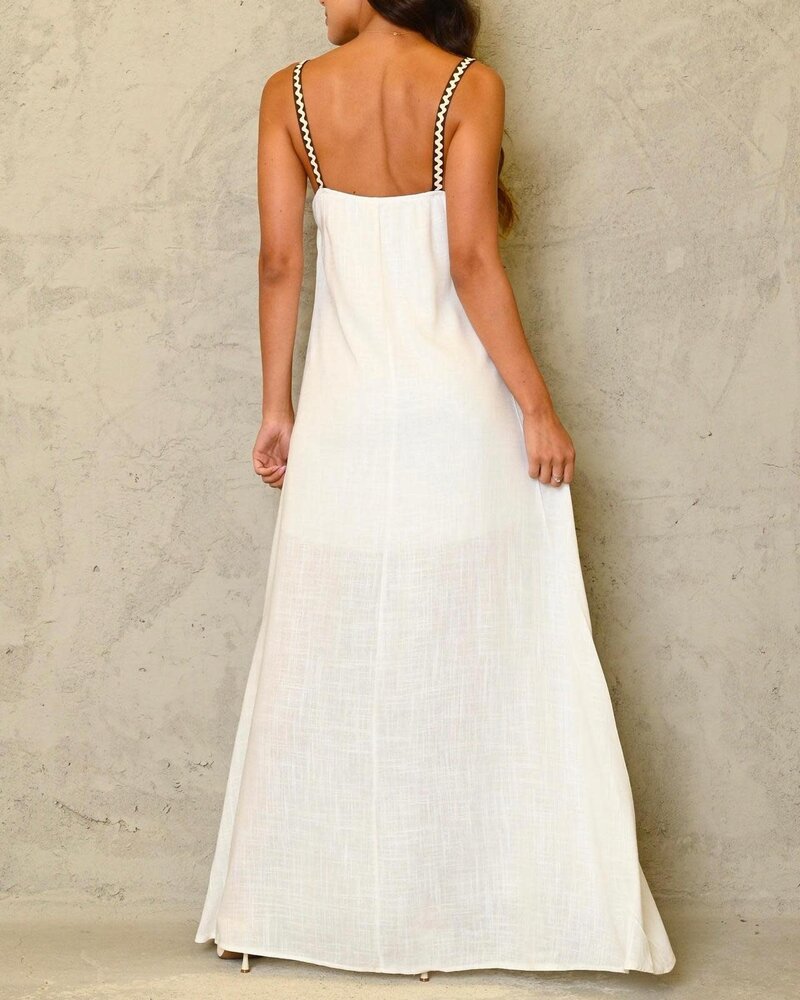 One size white Maxi Dress