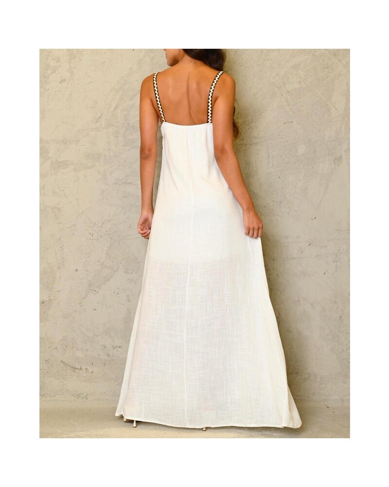 One size white Maxi Dress