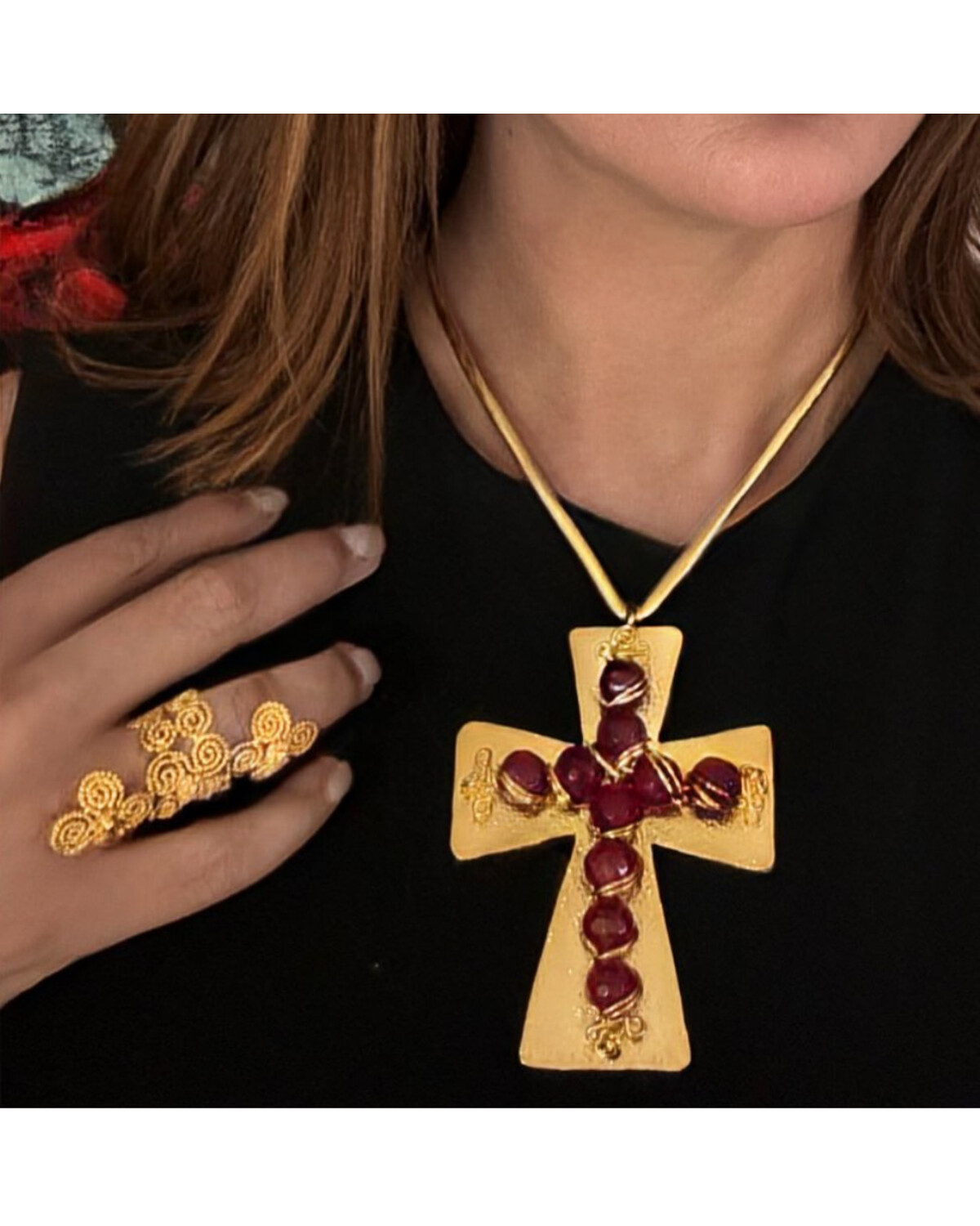 Big cross necklace