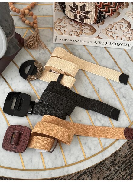 Leather Elastic Belt