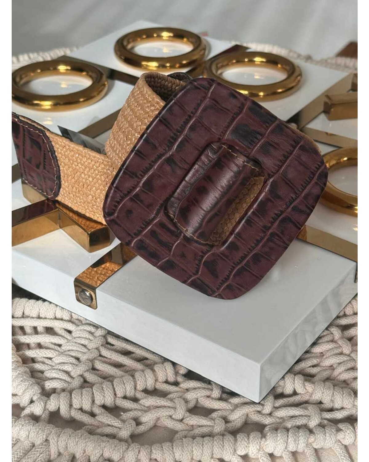 Leather Elastic Belt