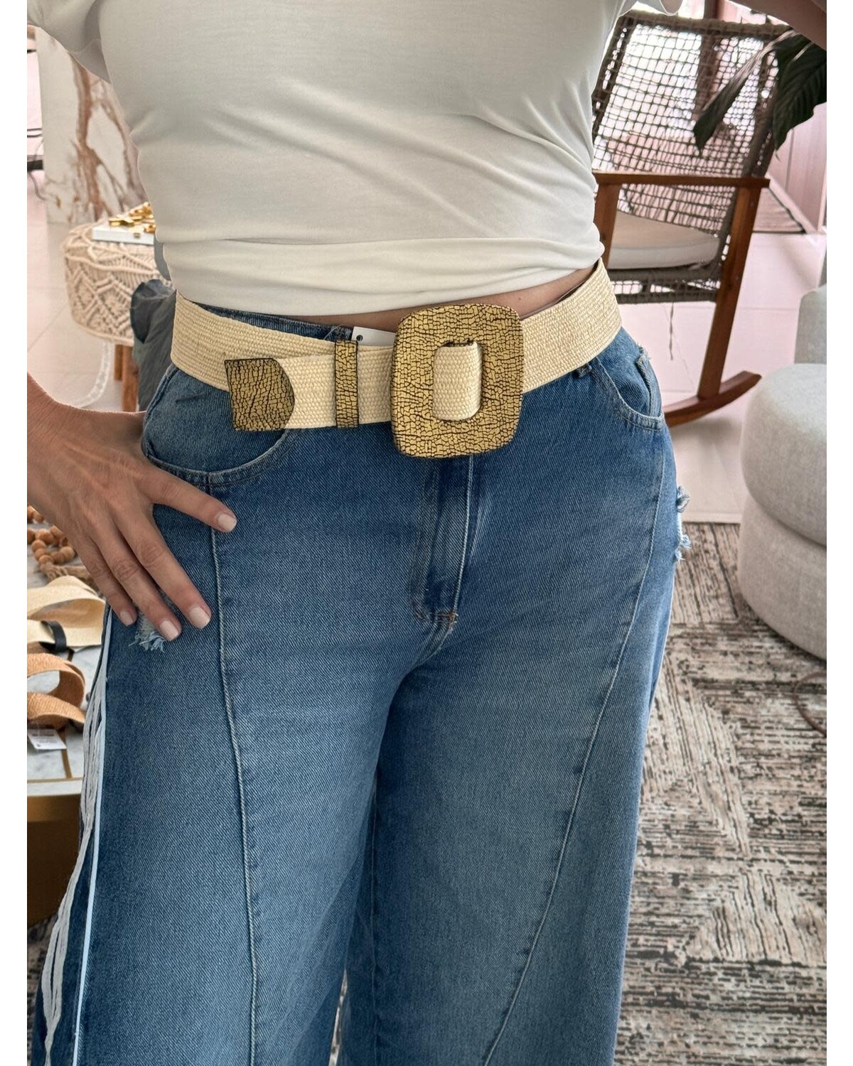 Elastic Leather Belt 8