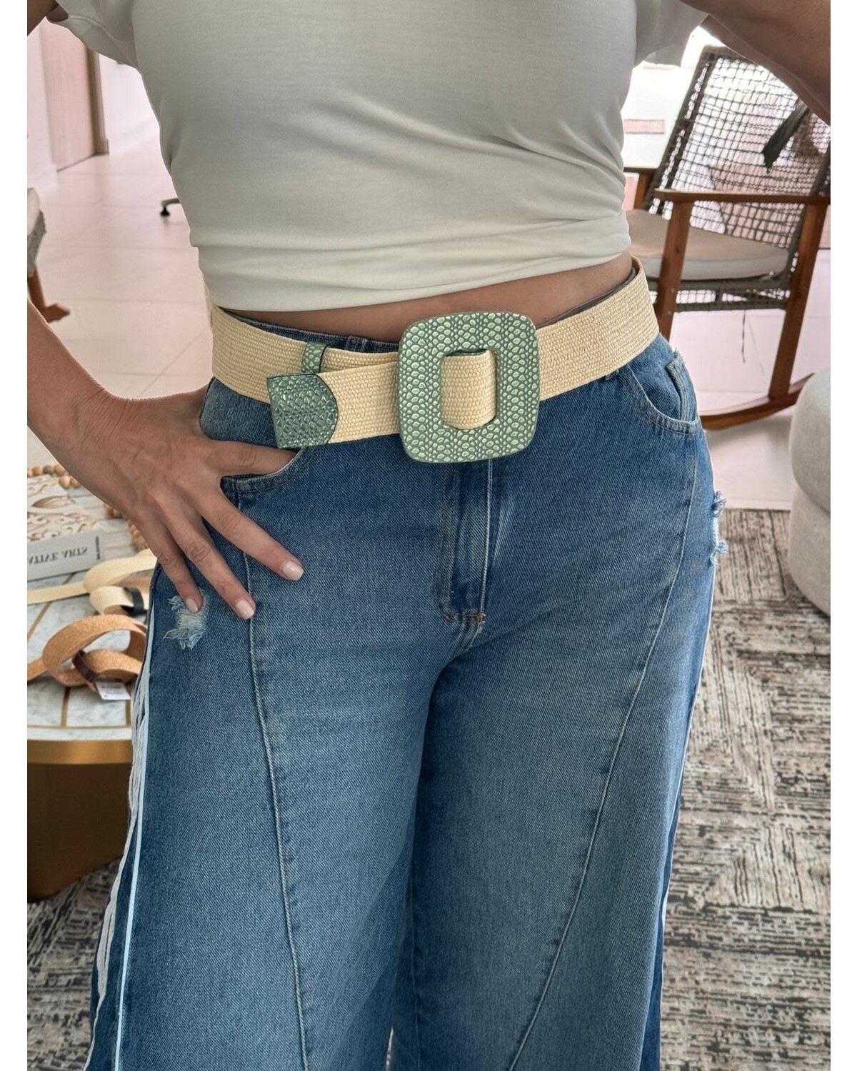 Elastic Leather Belt 8