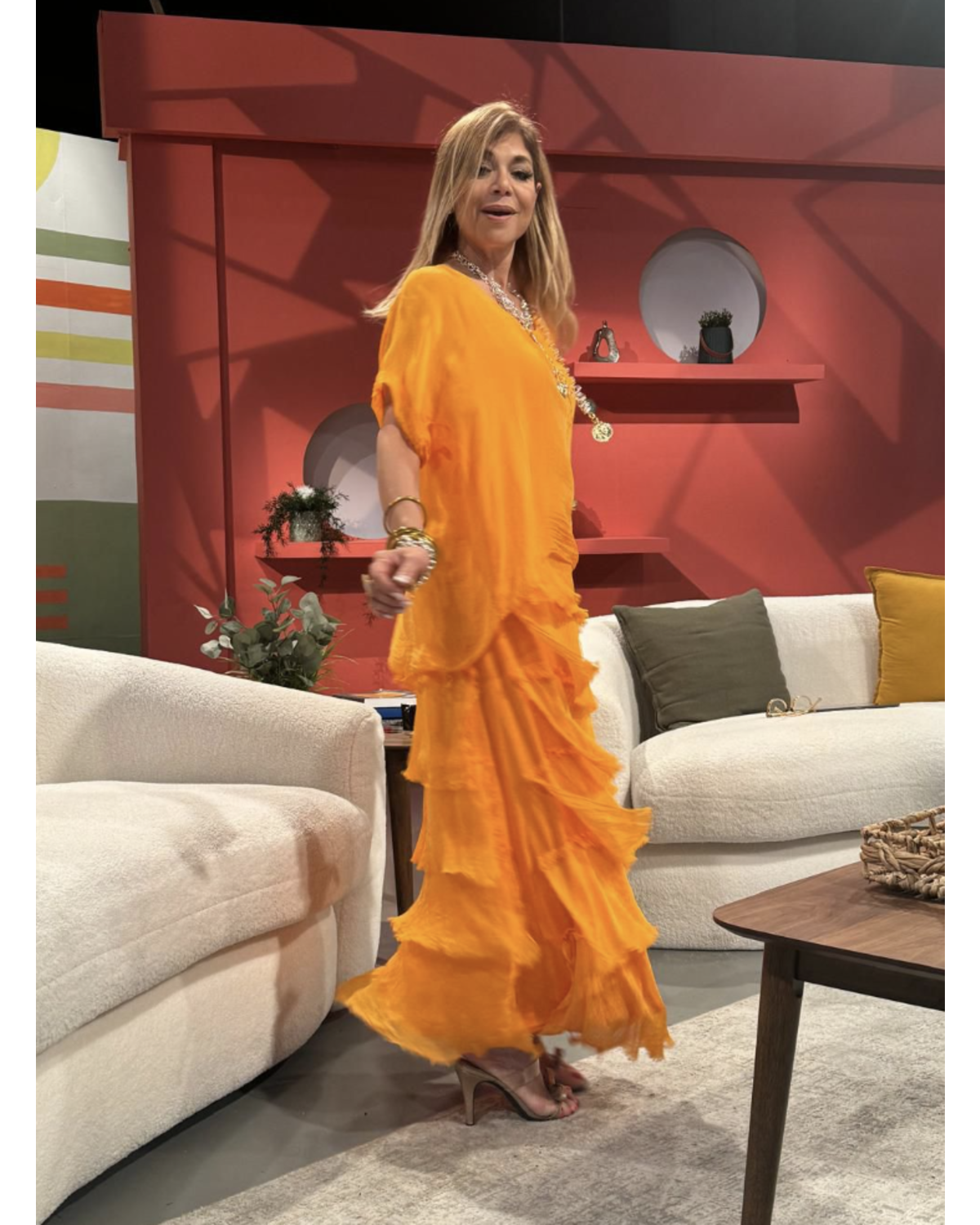Silk Maxi Dress one size