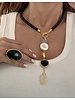 Black heart necklace & ring