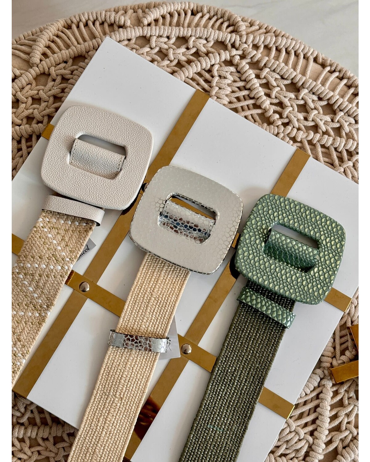 Elastic Leather Belts 1