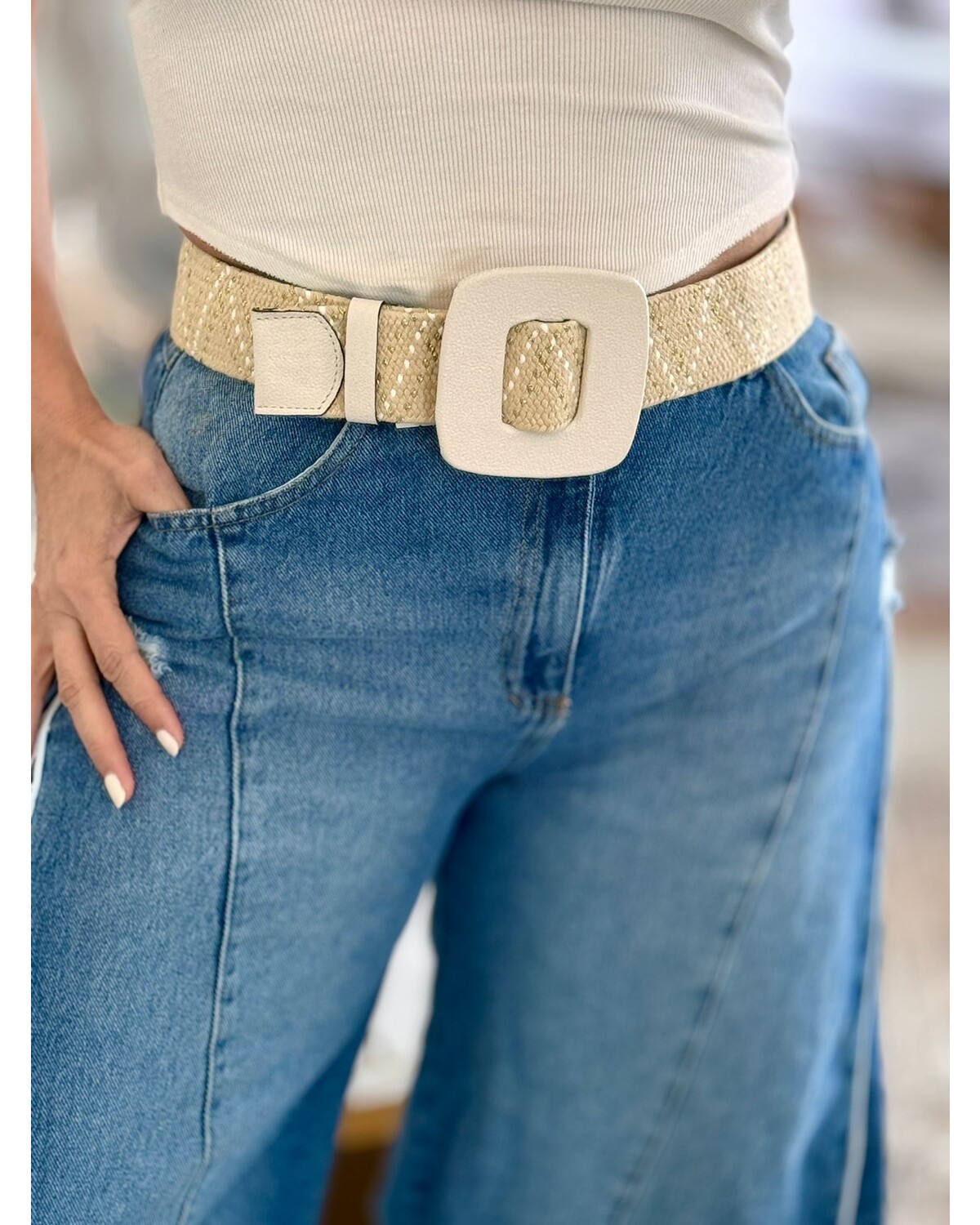 Elastic Leather Belts 1