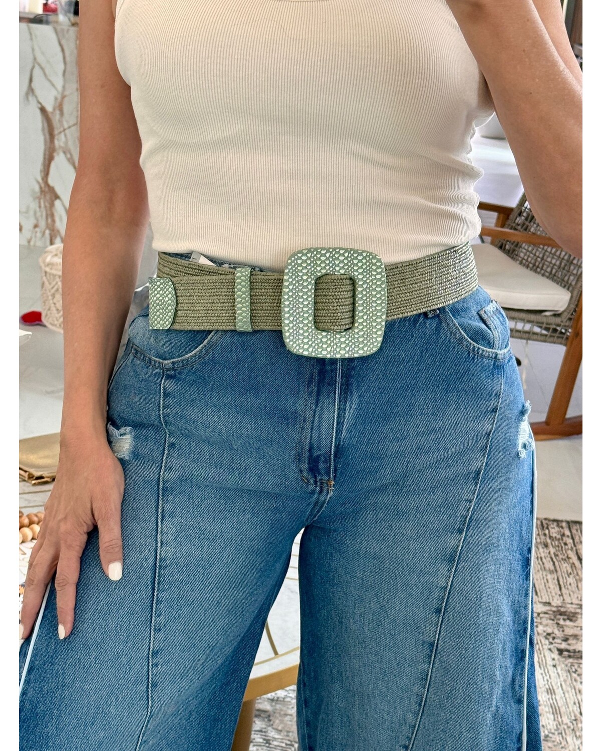 Elastic Leather Belts 1