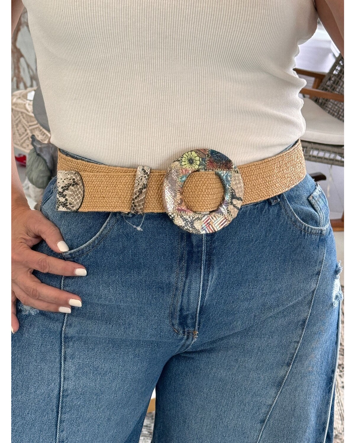 Elastic leather Belts 2