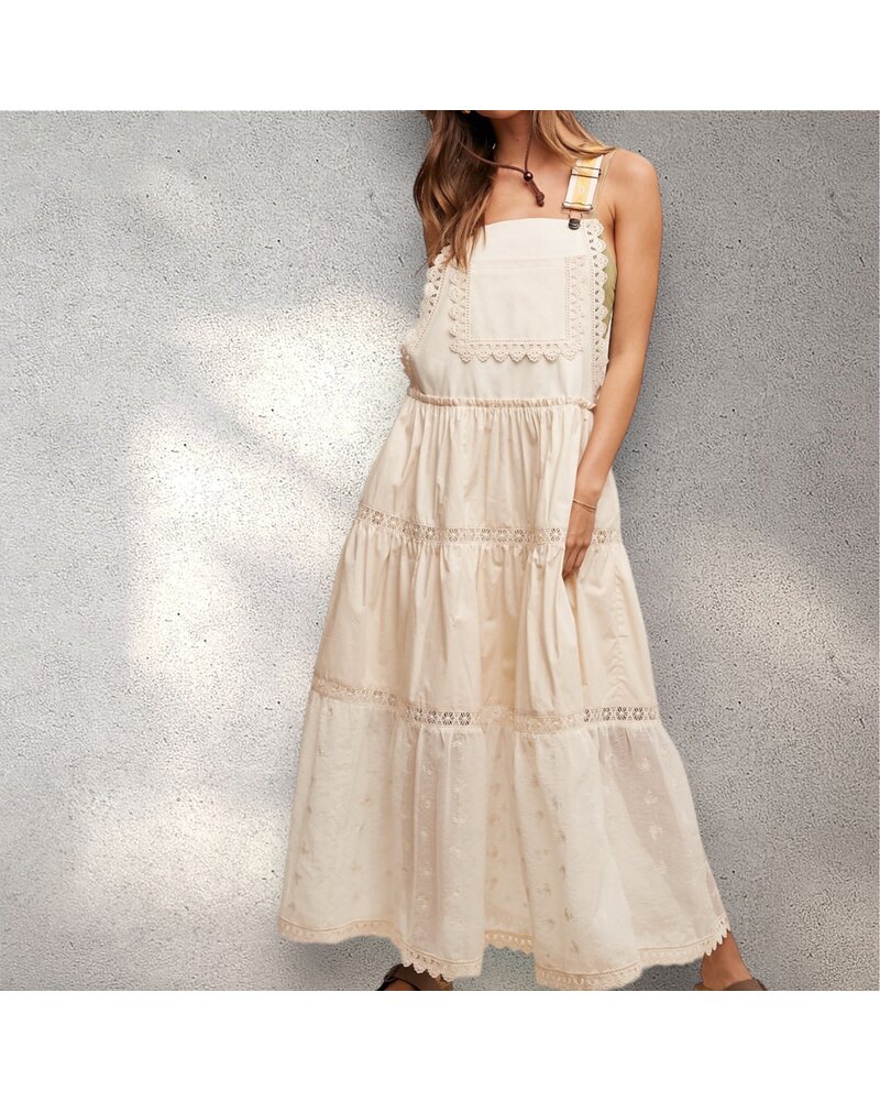 Laced Overall Maxi Dress