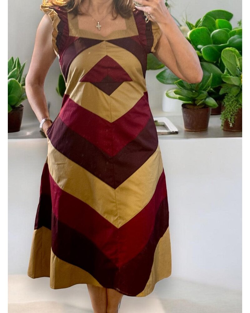 Fall Color block Dress