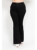 High Waist Tummy Control Cut Hem Flare