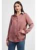 RHINESTONE BUTTON DOWN BLOUSE Mauve