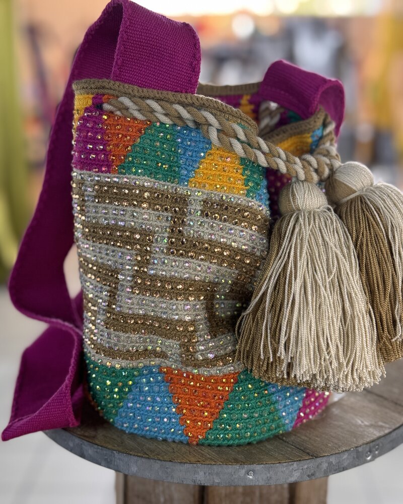 Medium Wayuu Crystals Bags B LA Btq Avarcaspr