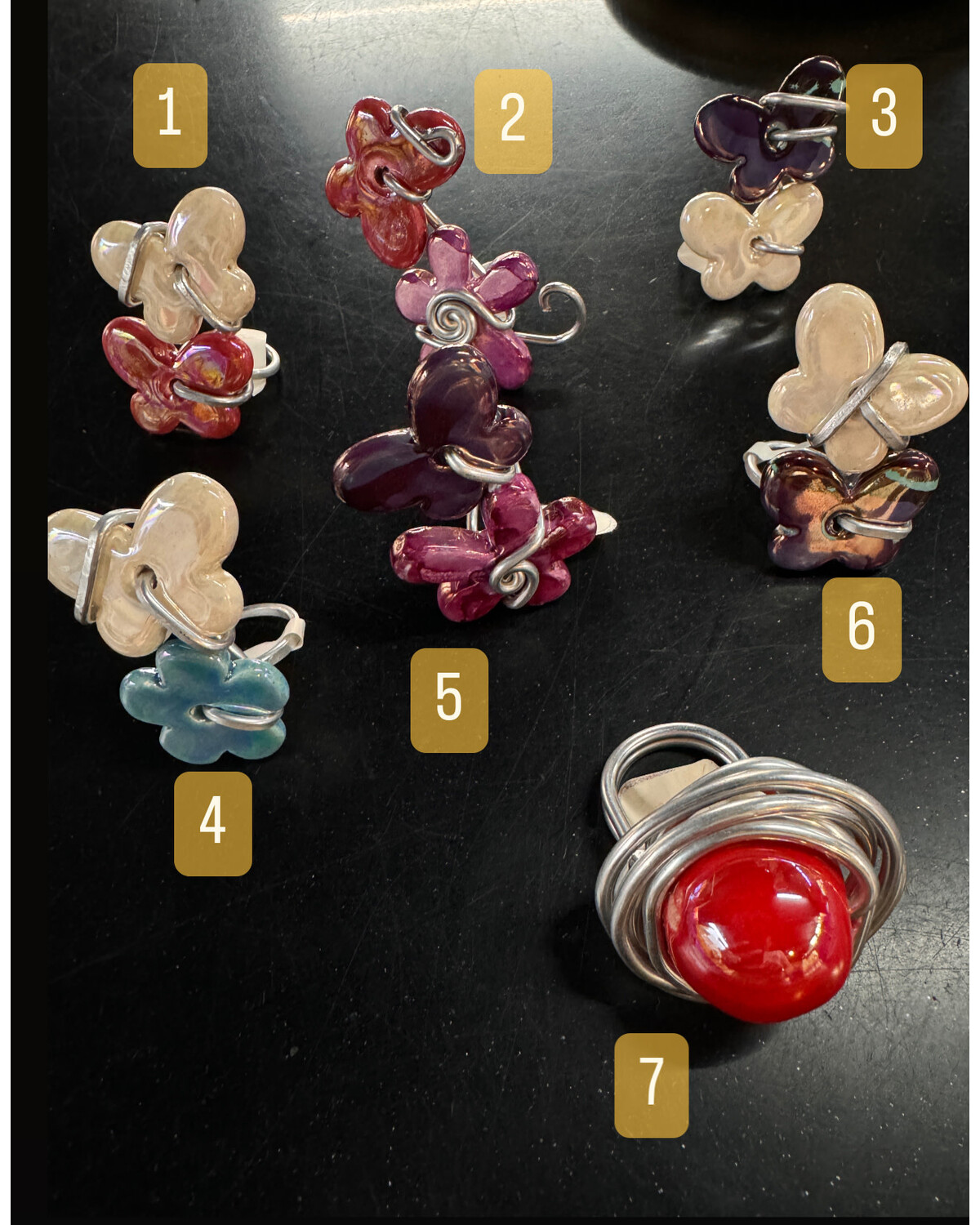 Ceramic rings handmade
