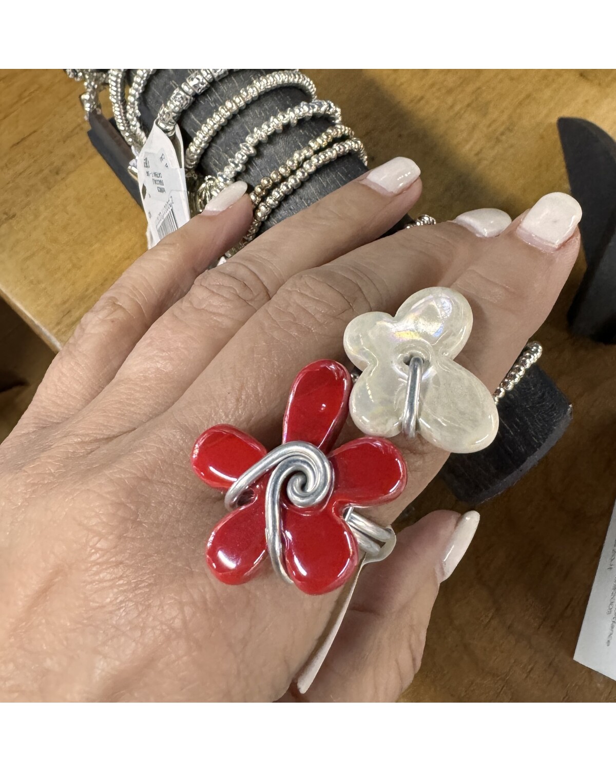 Ceramic rings handmade