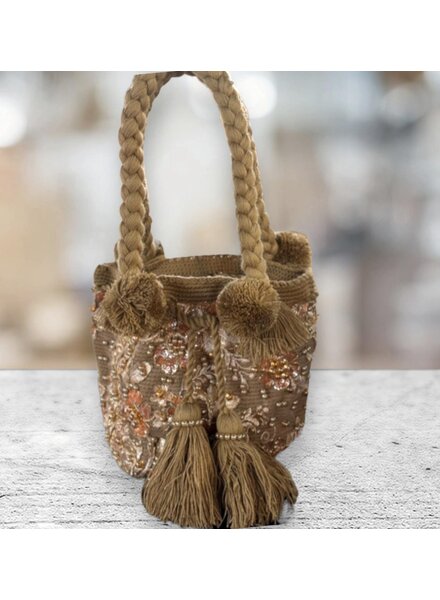 Natural lace pearl Bag
