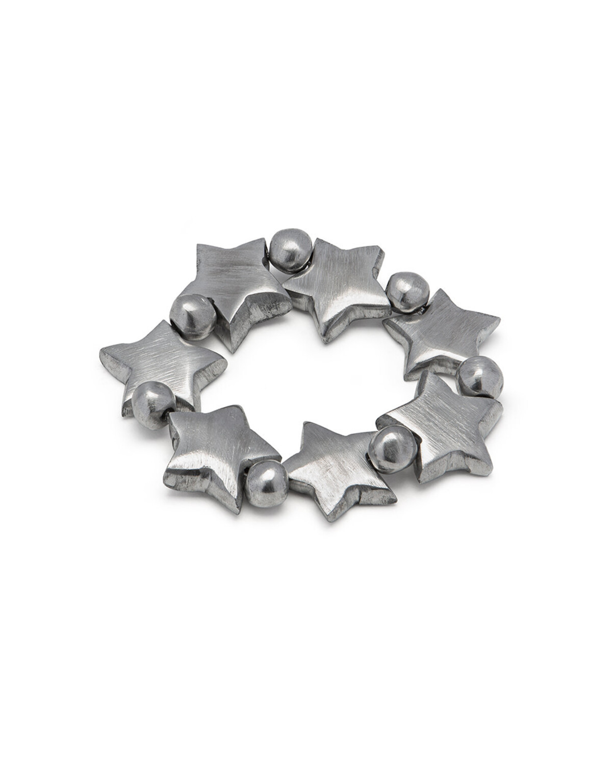 AL01164BRECELET ELASTIQUE 7 ETOILE PLATE