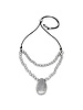 AL02232COLLIER 2 FIL OVAL BOMBE