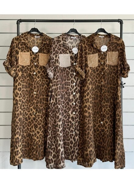 Animal Print Mxi Dress One size