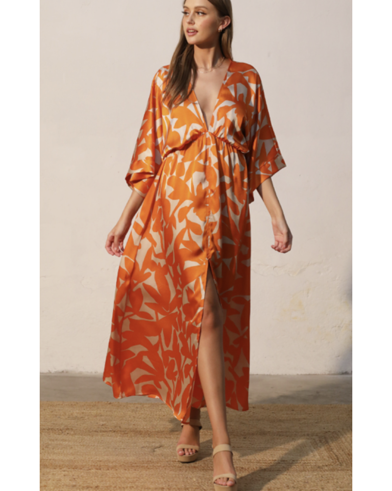 kimono maxi dress