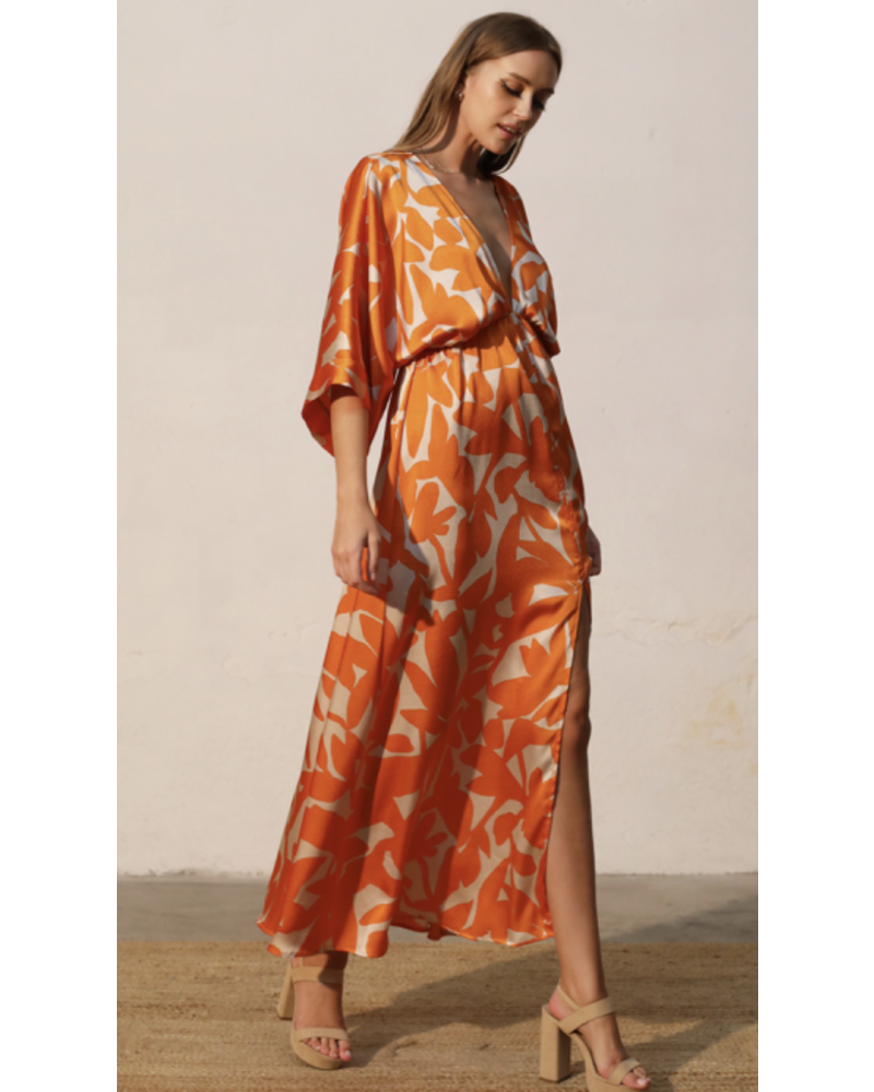 kimono maxi dress