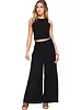 Ribbed Tank and Wide Leg Pants Set