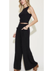 Ribbed Tank and Wide Leg Pants Set