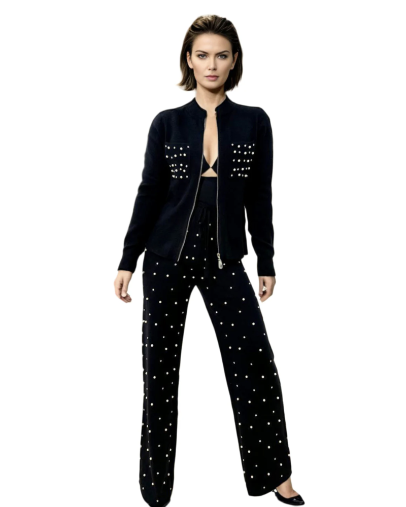 Lounge wear Black Pearl/Crystals