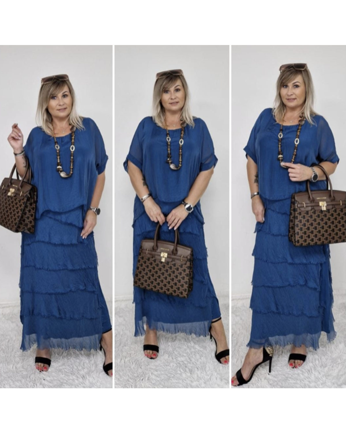 Silk Maxi Dress one size
