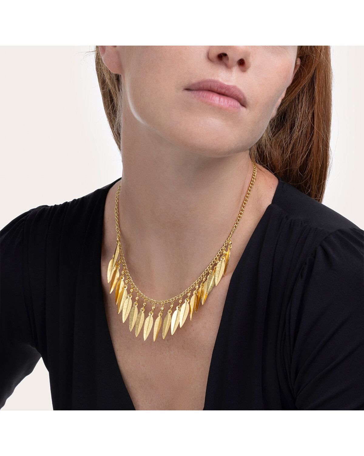 dd01041COLLANA PENDENTI FOGLIE